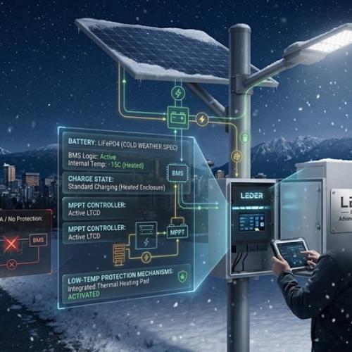 Prevent Solar Light Winter Failures | LEDER Illumination