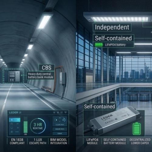 Centralized vs Independent Emergency Lighting | LEDER Lighting Europe