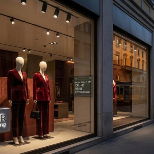 Italian Retail Window Lighting: Wholesale Ultra-Narrow LED Spotlights | LEDER Lighting