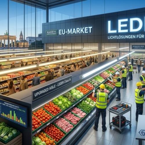 Wholesale Class-A T8 LED Tubes for EU Supermarkets | LEDER Lighting