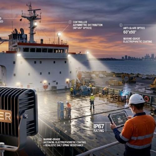 SAA Compliant Marine LED Floodlights | Ship Deck Lighting Wholesale